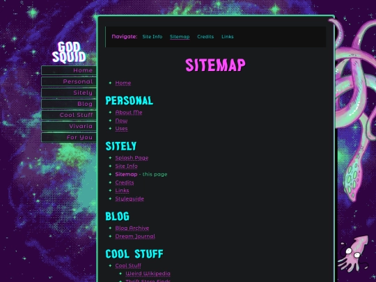 sitemap screenshot