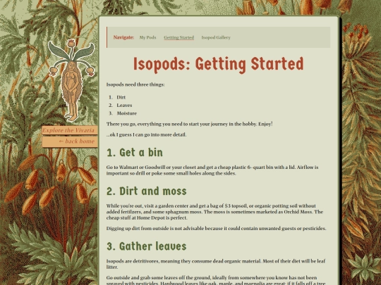 vivaria/isopods/getting-started screenshot