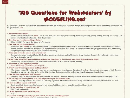 blog/100questions screenshot