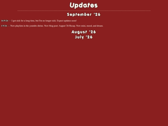 updates screenshot