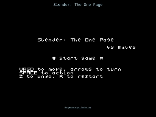 Slender_ The One Page screenshot