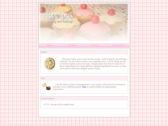 cookbookwelcome screenshot