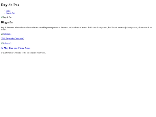 NUEVO PROJECTO/MUSICA CRISTIANA/views/cantantes/rey de paz/rey-de-paz screenshot