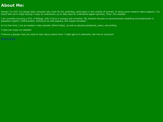 aboutme screenshot