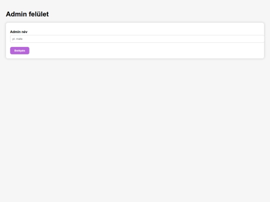 admin screenshot