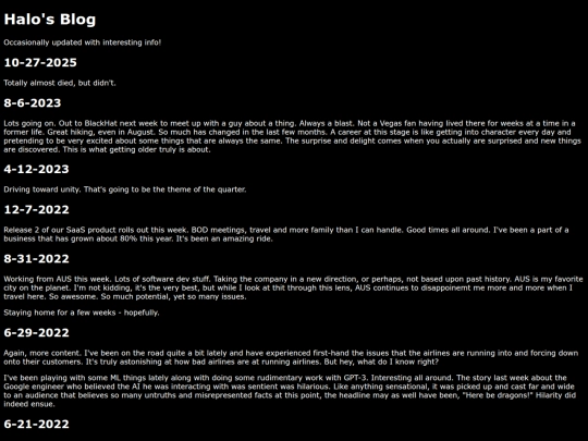 blog screenshot