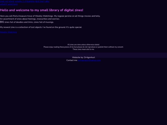zines screenshot