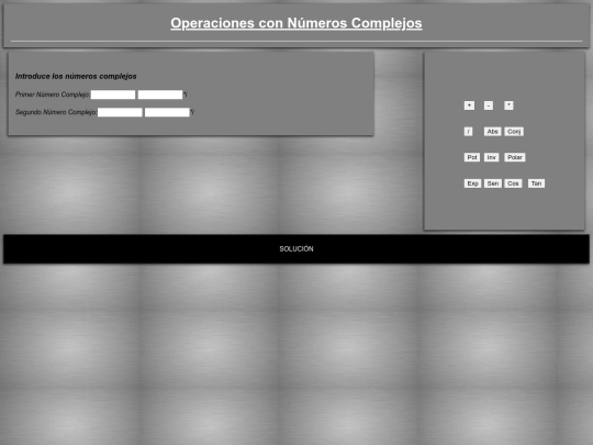 calculadoracomplejos screenshot