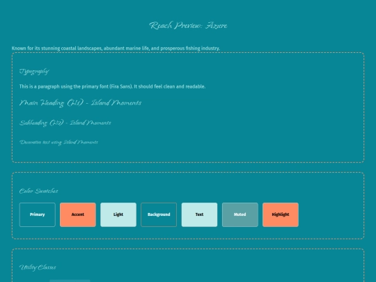 reaches/azure screenshot