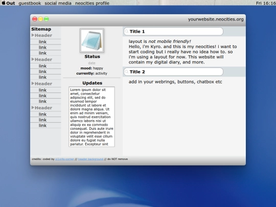 index screenshot