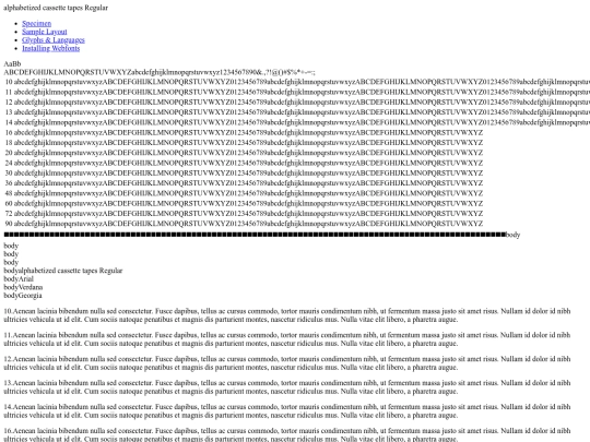 alphabetized_cassette_tapes-demo screenshot