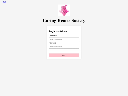 login screenshot