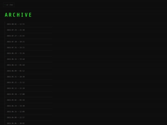 archive screenshot