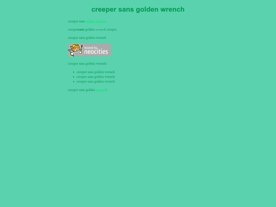 creepersansgoldenwrench screenshot