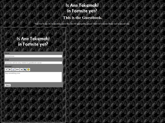 guestbook screenshot