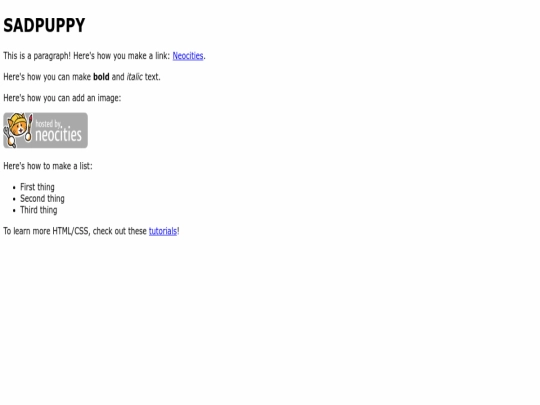 index screenshot