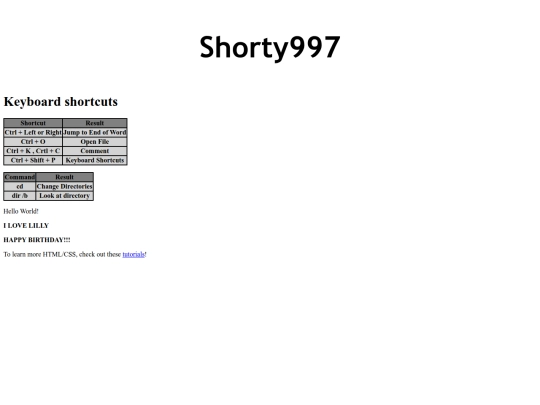 index screenshot