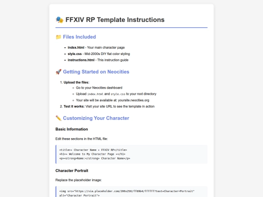 instructions screenshot