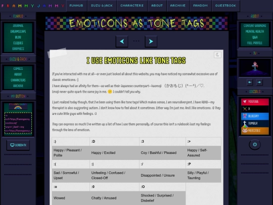 blog/emoticons screenshot