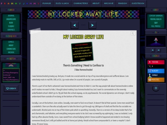 blog/my-locked-away-life screenshot