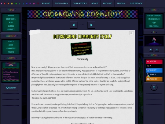 blog/outgrowing-community screenshot
