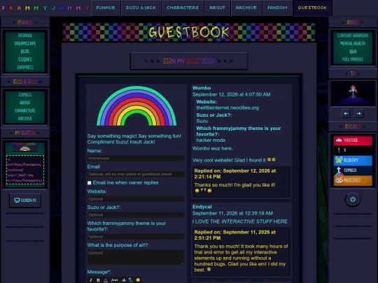 guestbook screenshot