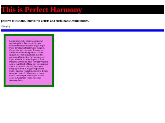 Falls semester HTML screenshot
