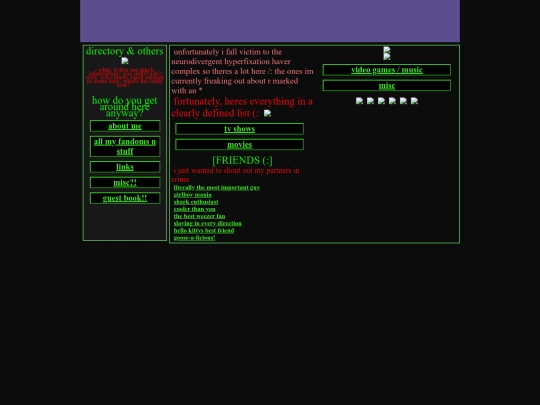 Old Website/interestsmisc screenshot