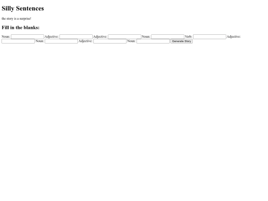 sillysentences screenshot
