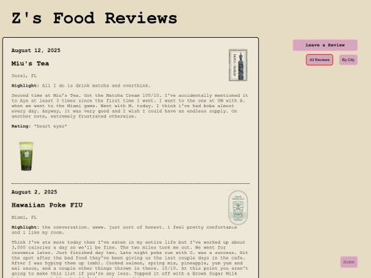 DELETE_ADOBE/FoodReviews screenshot