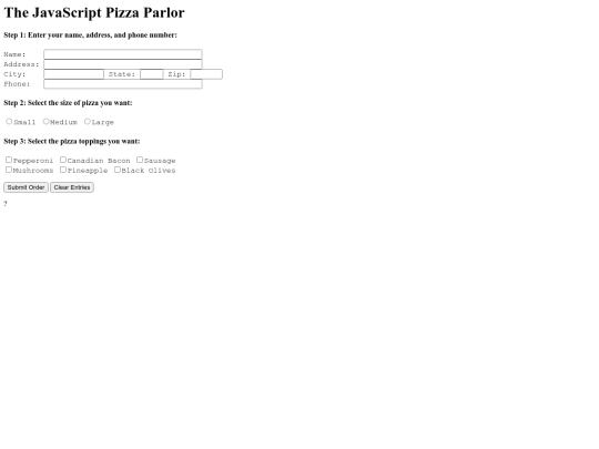 pizza/pizza parlor screenshot