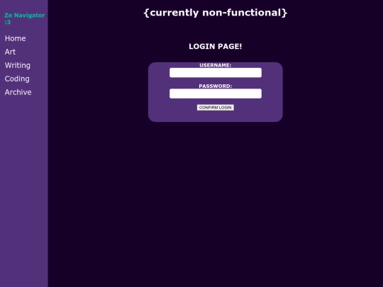 login screenshot