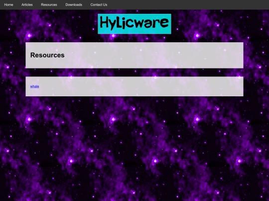 resources screenshot