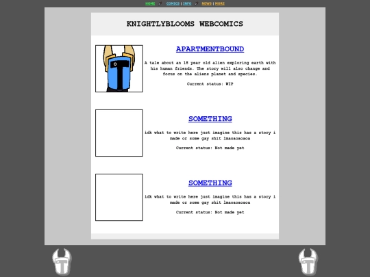 Comics/MainPage screenshot