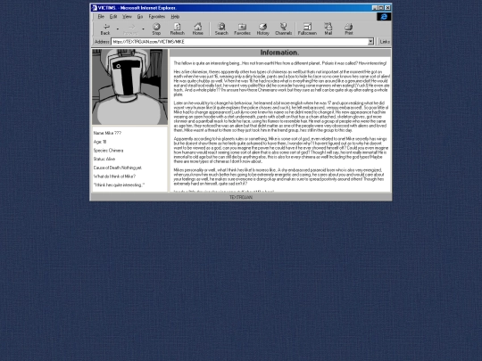TEXTROJAN/MIKEINFO screenshot