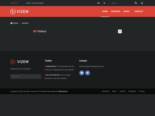blake/vidtube/archive-list screenshot