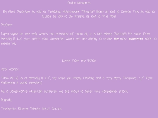 Codex Mikuensis screenshot