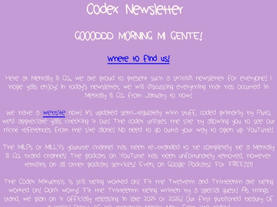 newsletter screenshot
