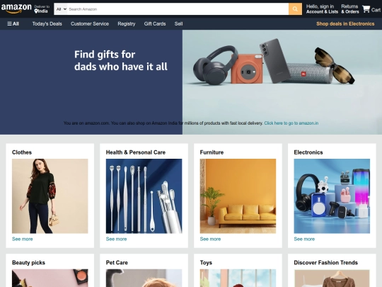 Amazon clone screenshot