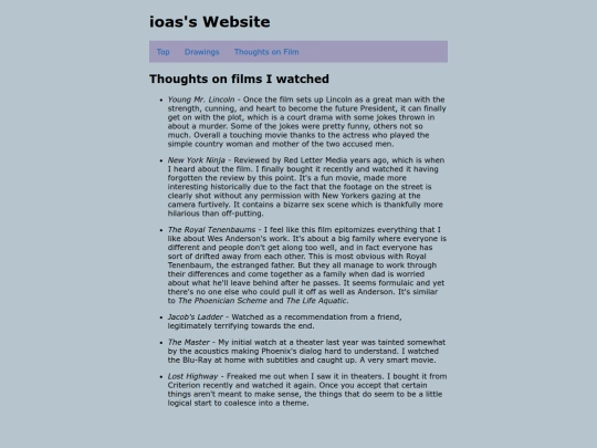 film-thoughts screenshot