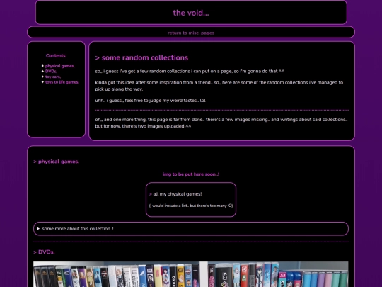 main/misc/collections screenshot