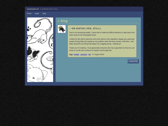 blog/hiatus screenshot