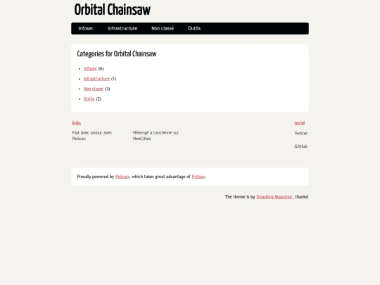 categories screenshot