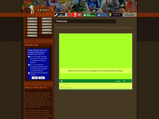 chatroom screenshot
