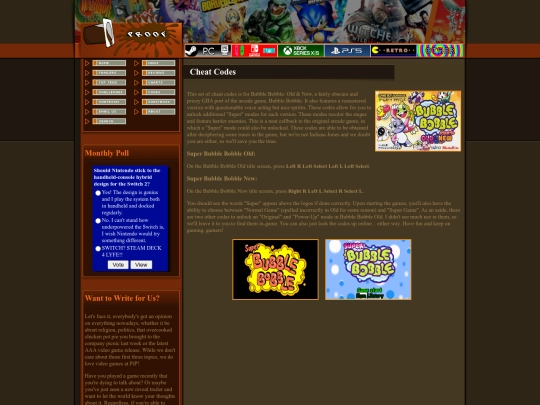 codes screenshot