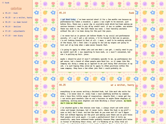 diary/book screenshot