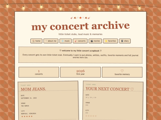 concerts screenshot