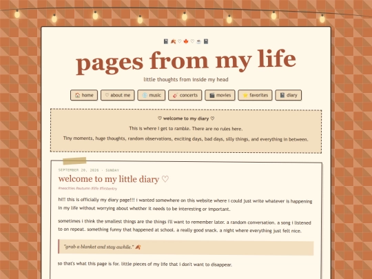 diary screenshot