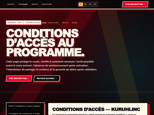 conditions screenshot