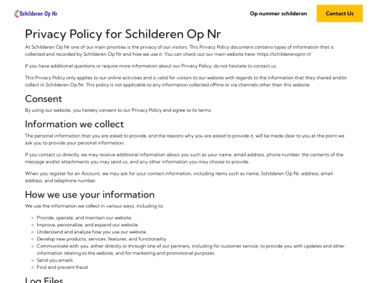 privacy-policy screenshot